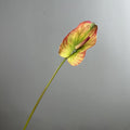 Künstliche Anthurie, einzelner Stiel mit 1 Blüte, 72 cm hoch, für Hochzeiten und Innenraumdekoration