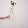 125 cm lange Amaranth-Girlande aus Schaumstoff, realistisch, für Hochzeiten, Innen- und Außendekoration, ohne Vase