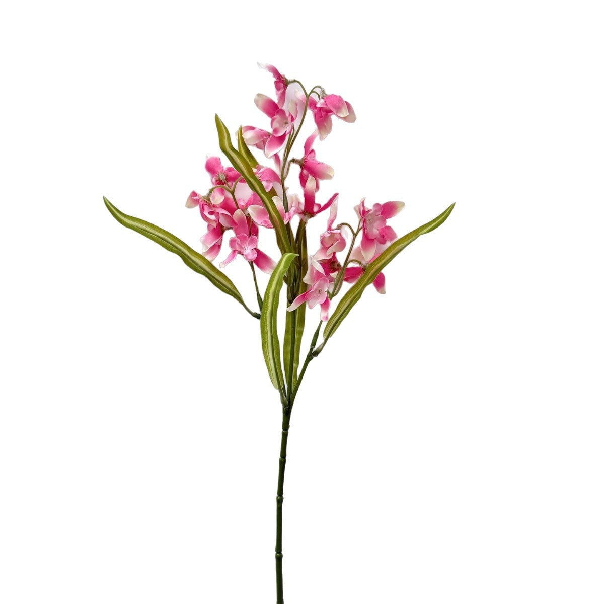 Künstliche Orchidee, Kleine Cymbidium, 50 cm, moderne Dekoration für Zuhause, Büro und Veranstaltungen
