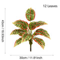 Künstliche Croton-Pflanze, 40 cm, moderne Innendekoration für Hotel, Büro, Hochzeit und Zuhause