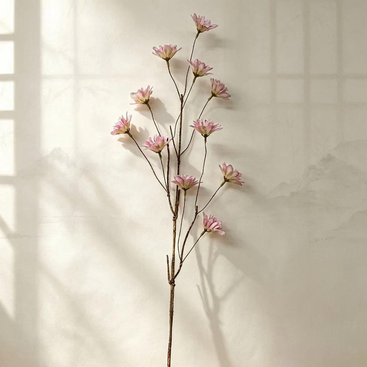 Künstlicher Rittersporn-Blumenstrauß, 12 Blüten, 49 cm hoch, Seidenstoff, für Hochzeit, Innenraum, Gewerbe-Deko