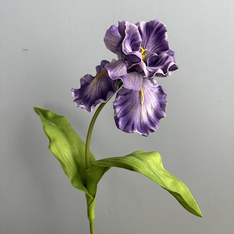 Künstliche Iris aus PU, 64 cm hoch, 15 cm Blütendurchmesser - für Hochzeiten, Büros, Hotels & Wohnaccessoires, 6 Farben