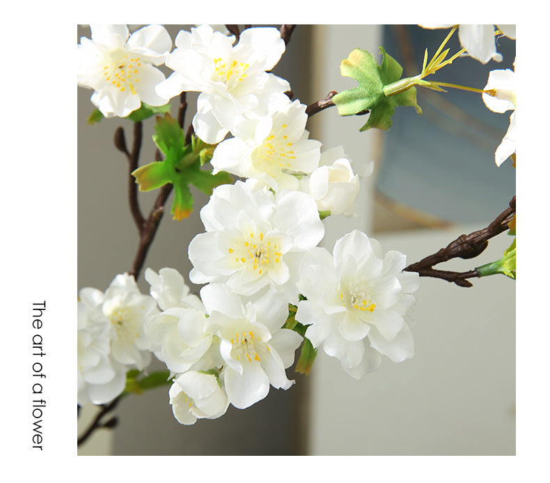 Künstliche Seidenblüte Kirschblüte Linglong – 92 cm, 25 Blüten, modern, für Hochzeit, Dekoration, Shop, Büro, Zuhause – Biegsamer Stiel, ohne Vase