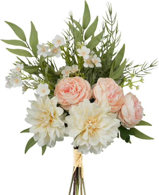 Kunstblumen & Künstliche Pflanzen – Hochwertige Hortensien-Seidenblumen Arrangements für Zuhause, Hochzeitsstrauß, Gartendekoration & Feste | Langlebige Kunstblumendeko