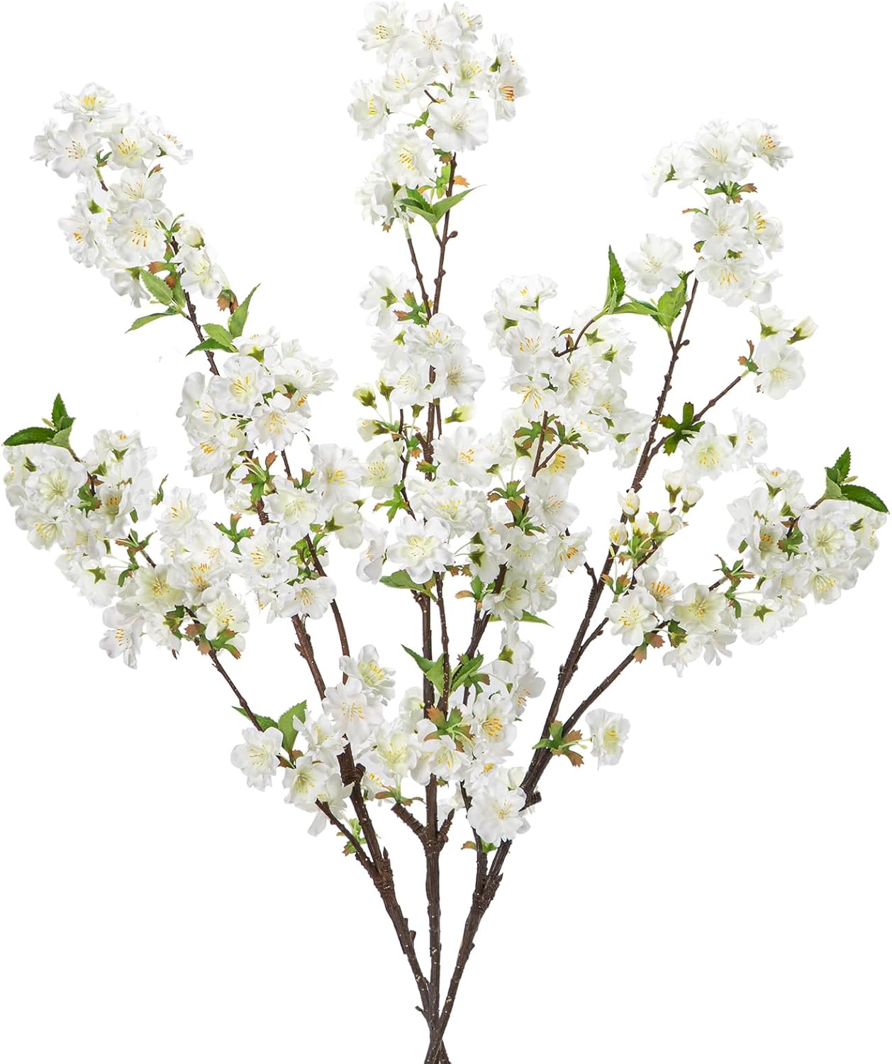 3er Set Natürliche Pfirsichblüten-Kunstblumen – Dunkelrosa Frühlingsdeko mit 46 cm Zweigen für Vasenarrangements & Wohndekoration | Pflegeleicht & Realistisch