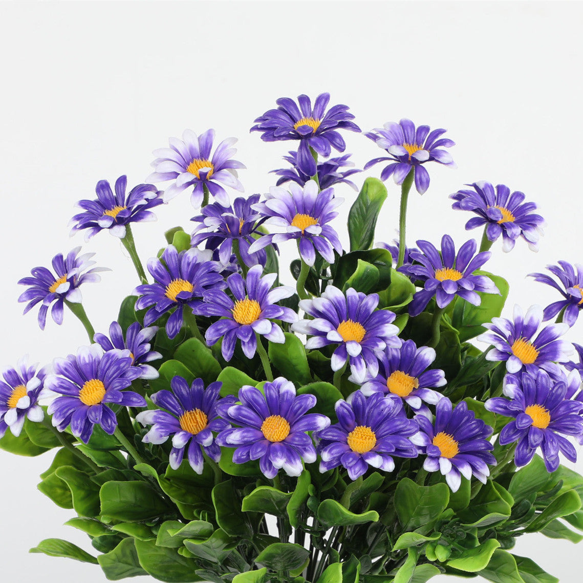 8 Bunde UV-beständige künstliche Chrysanthemen – Kunstblumen für Außen- und Innendekoration