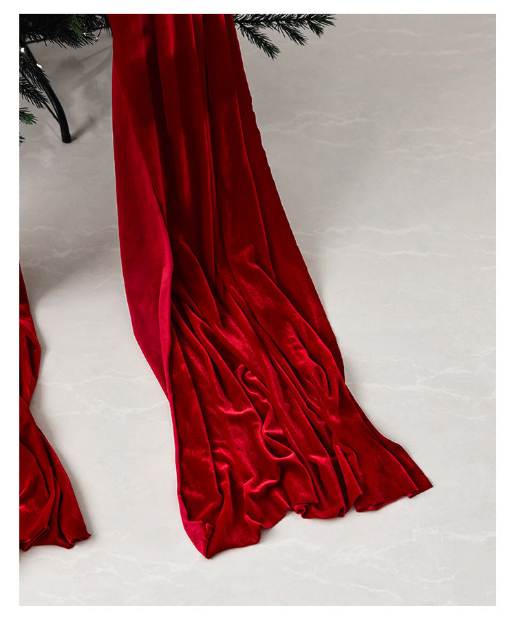 Übergroße Weihnachtsschleife aus Filz  Premium-Weihnachtsdekoration