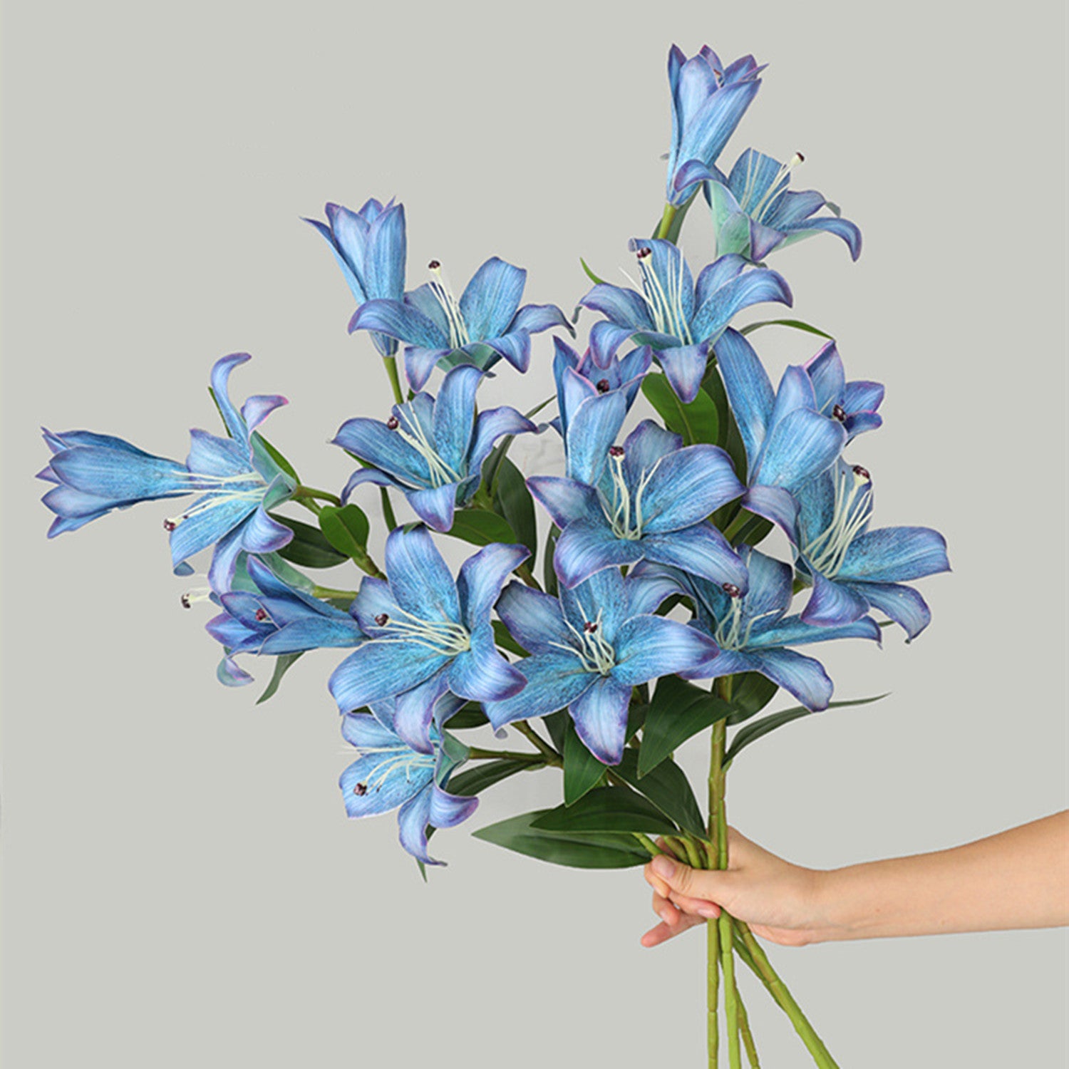 70 cm Vintage-Farbübergangs-Lilien mit angenehmer Textur für Hausdekoration