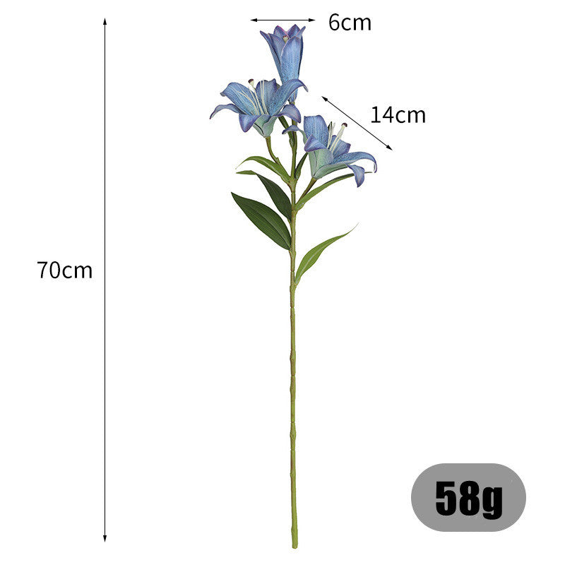 70 cm Vintage-Farbübergangs-Lilien mit angenehmer Textur für Hausdekoration