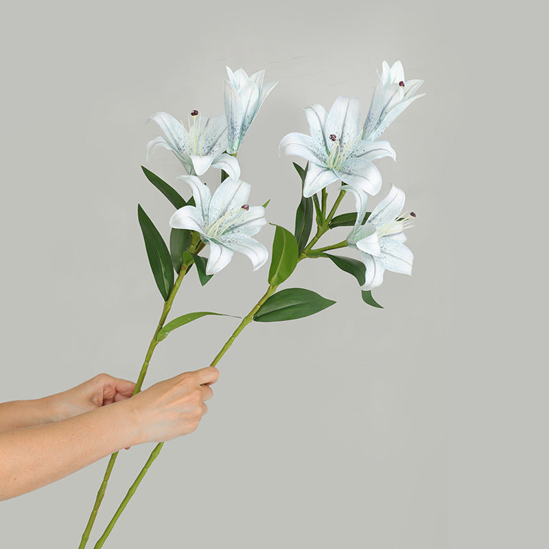 70 cm Vintage-Farbübergangs-Lilien mit angenehmer Textur für Hausdekoration