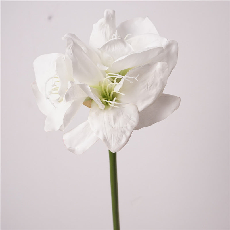 74 cm Weihnachts-Amaryllis mit Real Touch künstliche Christblume für festliche Dekoration