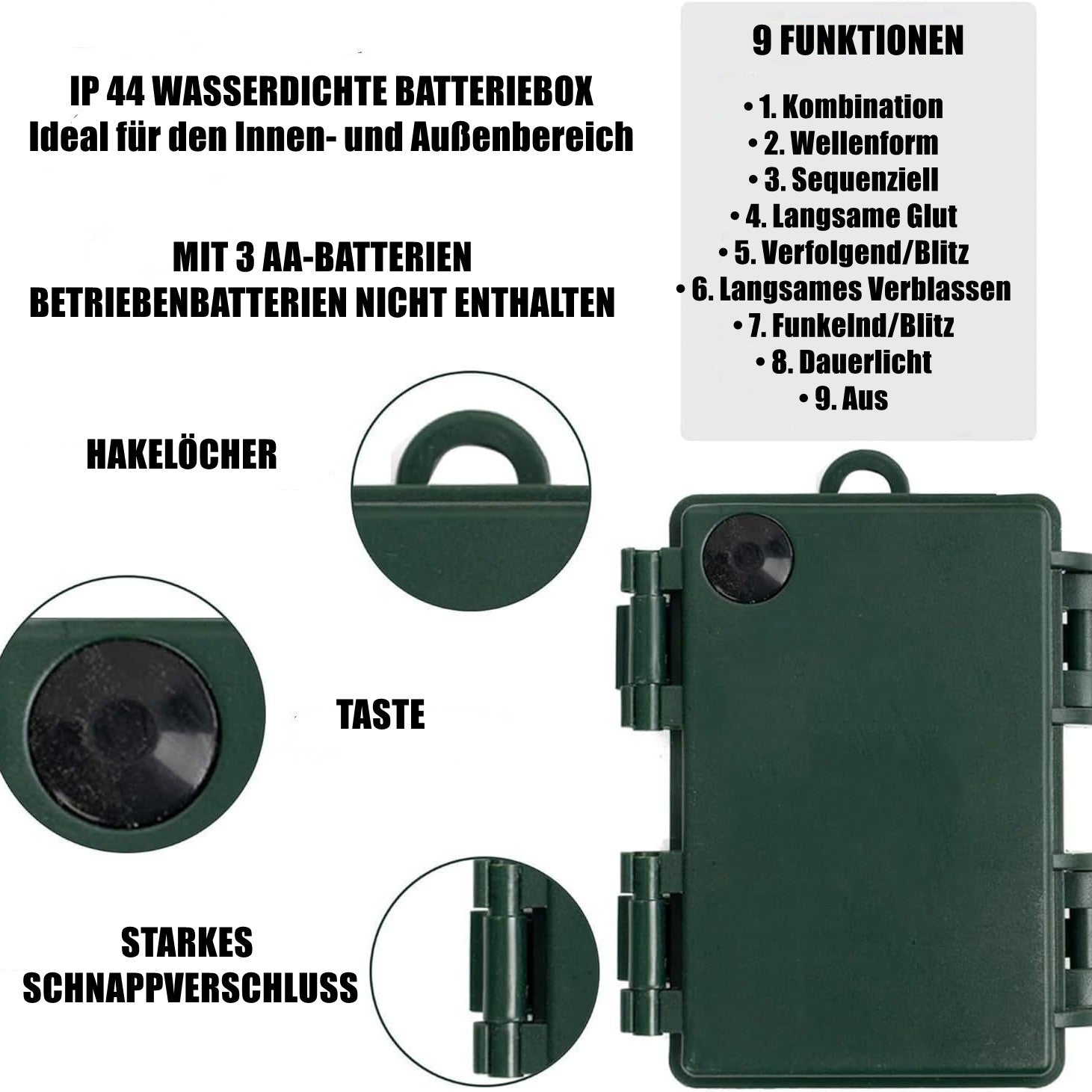 Weihnachtsgirlande mit Beleuchtung 10m 100 LEDs Beleuchtet Innen Außen Grün Weihnachtsdeko Weihnachten Deko Girlande Tannengirlande Warmweiß