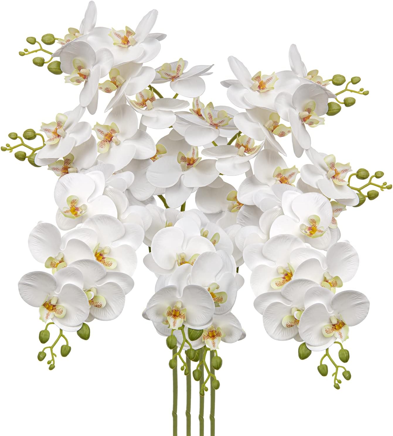 9-Blütige Orchideen-Kunstblumen – 87 cm Realistische Zimmerpflanze mit Drahtstielen für Indoor-Deko & Bürogestaltung | UV-Beständig & Pflegeleicht