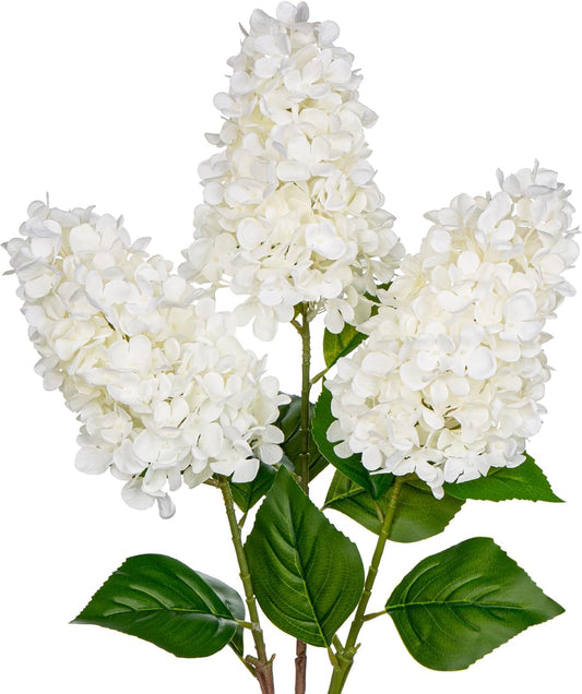 3er Set Natürliche Rispenhortensien-Kunstblumen – Frühlingsdeko mit 73 cm Zweigen für Vasenarrangements & Wohndekoration | Pflegeleicht & Ganzjährig