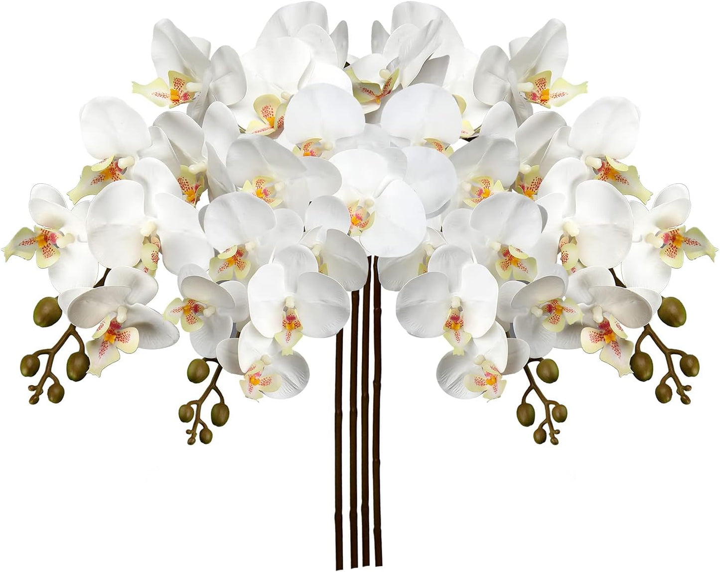 9-Blütige Orchideen-Kunstblumen – 87 cm Realistische Zimmerpflanze mit Drahtstielen für Indoor-Deko & Bürogestaltung | UV-Beständig & Pflegeleicht