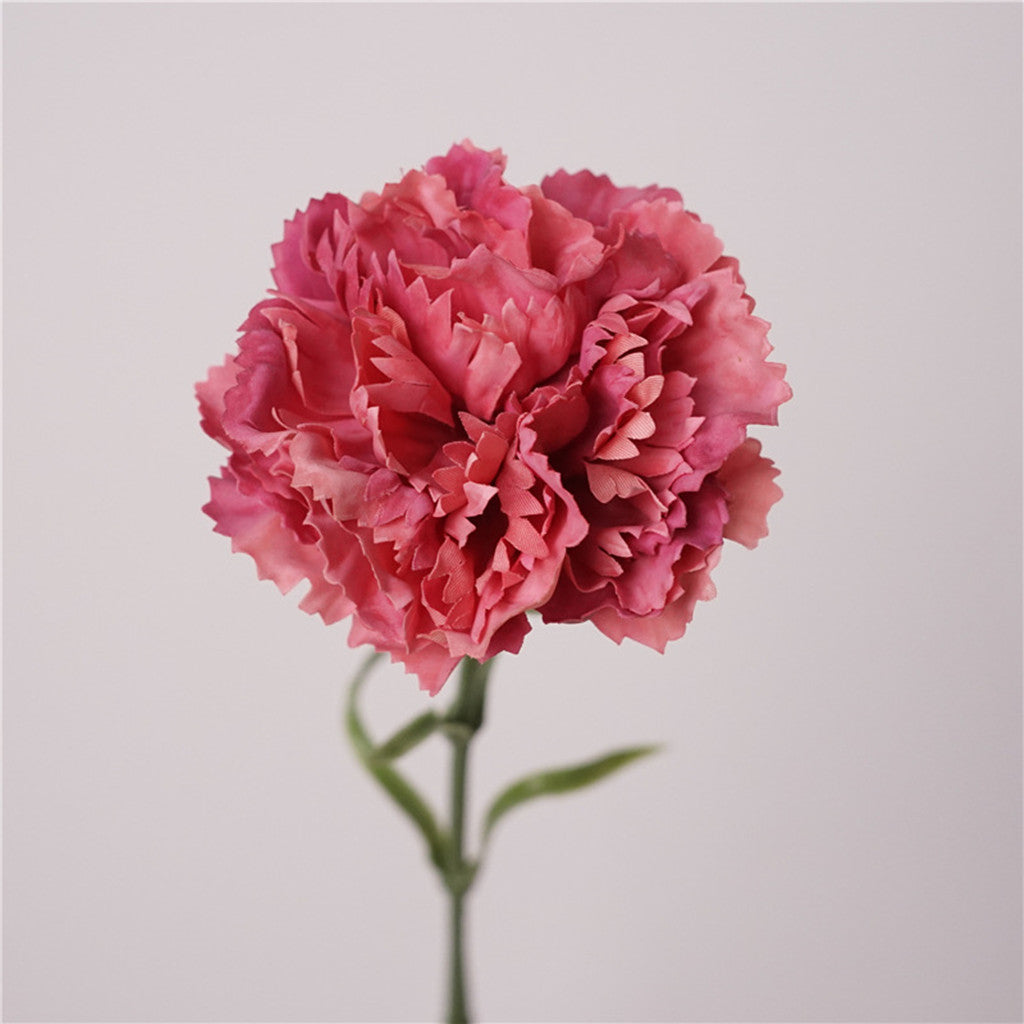 Real Touch Nelken 50 cm, Täuschend Echte Kunstblume mit Stiel, Premium Seidenblume für Hochzeit, Floristik & Vasen-Deko, langlebig