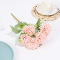 Großhandel 34 cm künstliche Mini-Pompon-Chrysanthemen Busch-Bouquet für schnelle Dekoration
