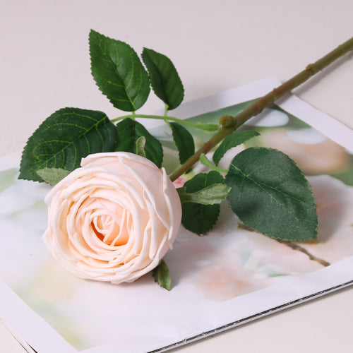 43 cm Echt-berührbare künstliche Rosen aus Latex – voll aufgeblüht für Zuhause-Dekoration