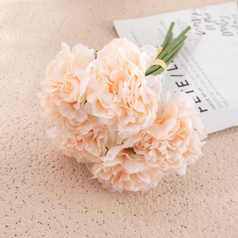 26cm Künstlicher Pfingstrosenstrauß für Hochzeiten, DIY-Hochzeitsdekoration