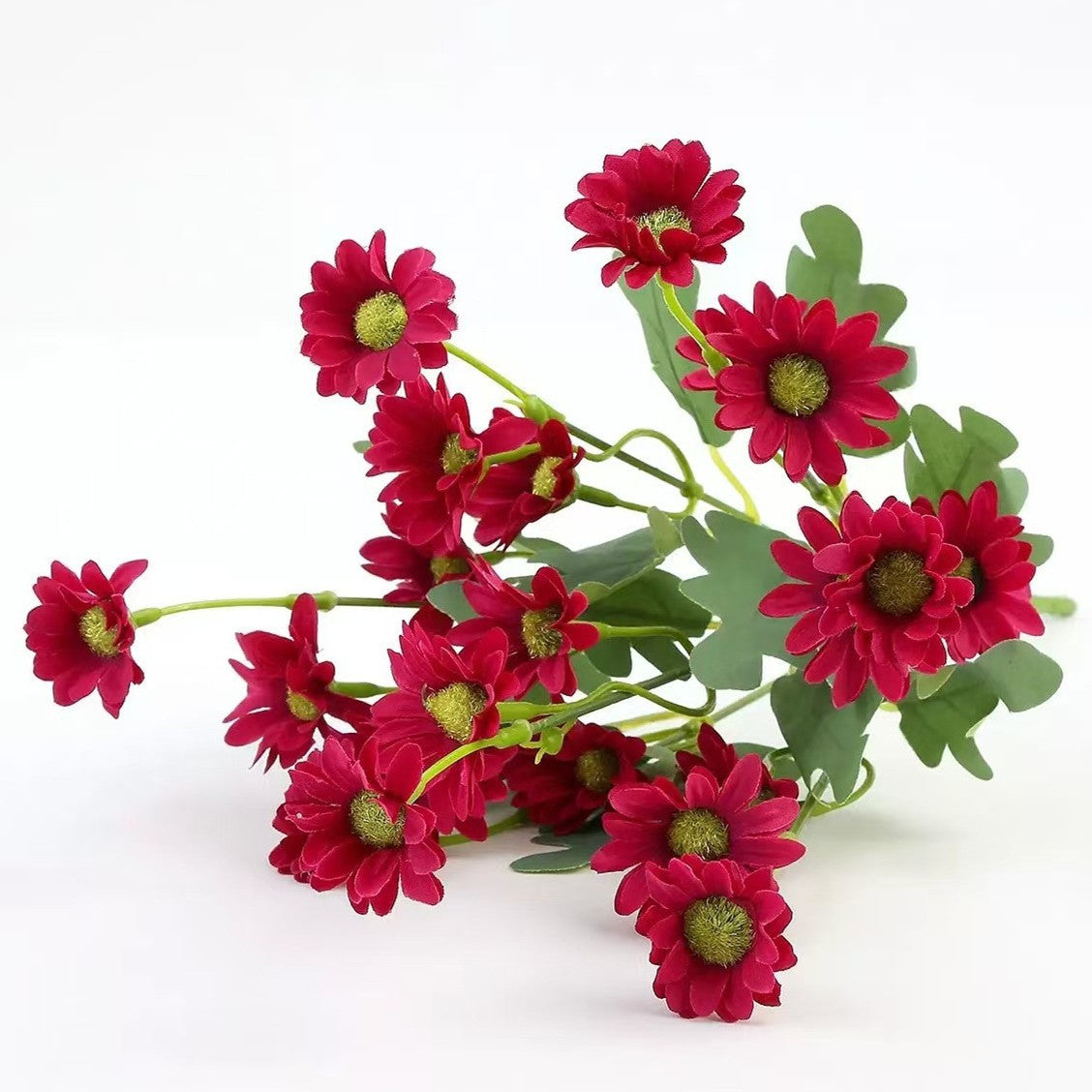 10 Bündel Draußen liegende künstliche Chrysanthemen mit UV-Schutz Außenblumen