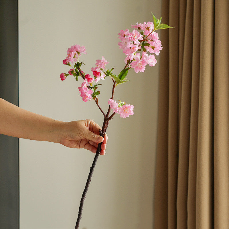 49cm Künstliche Kirschblüten Zweige Täuschend Echte Seidenblumen für Frühlingsdekoration, Wohnzimmer & Hochzeit