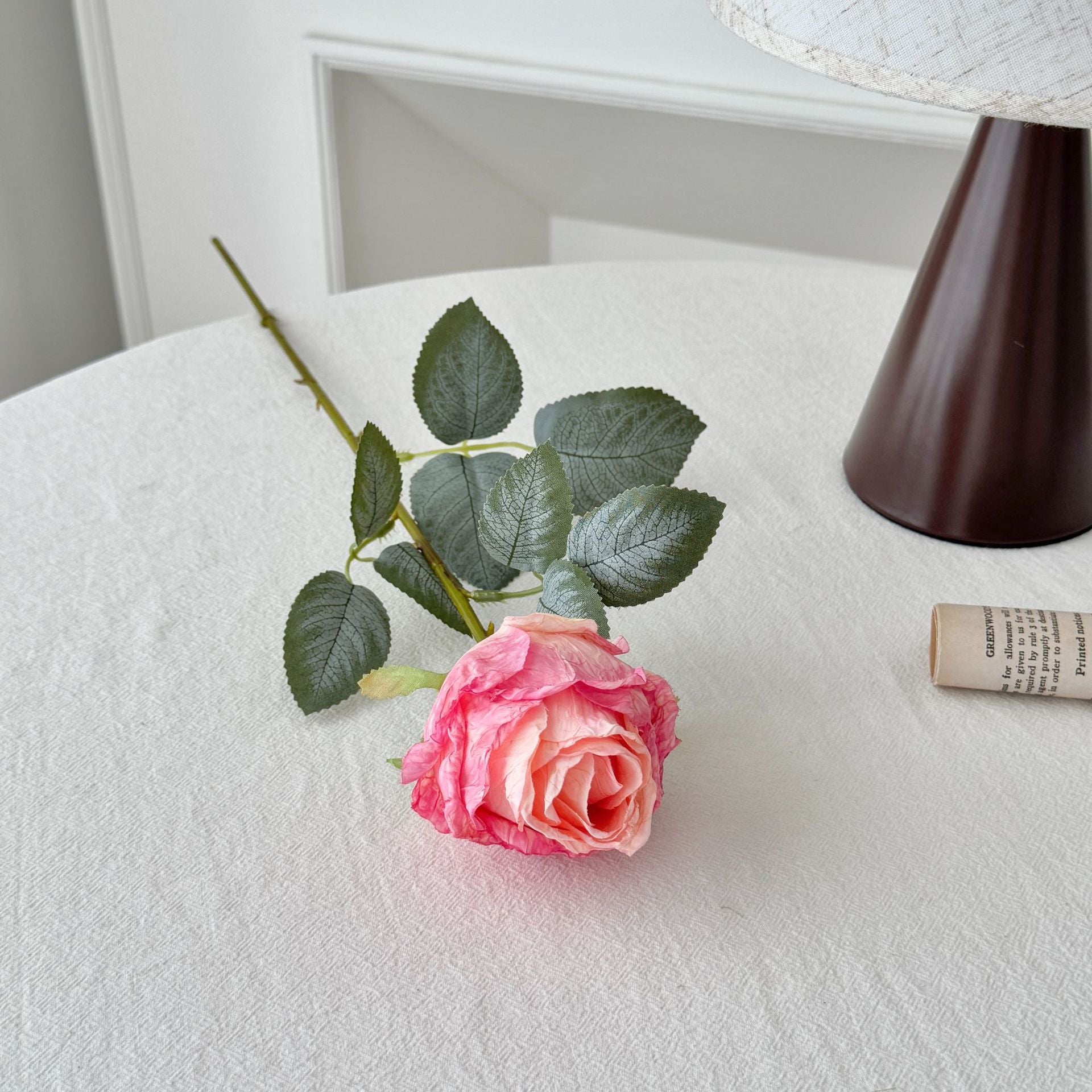 53 cm künstliche Rosen mit verbrannten Rändern