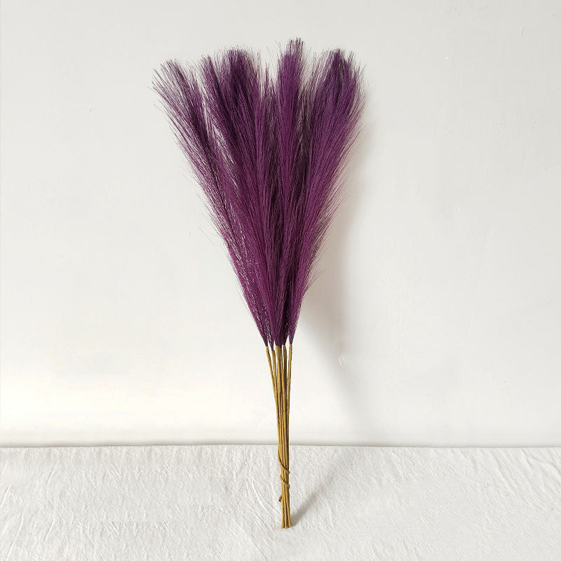 10 Stängel pro Bündel 55cm künstliches Pampasgras Schilf – Realistisches Kunstpflanzen für Arrangements, Home Decor, Wohnraumgestaltung & DIY-Dekoprojekte