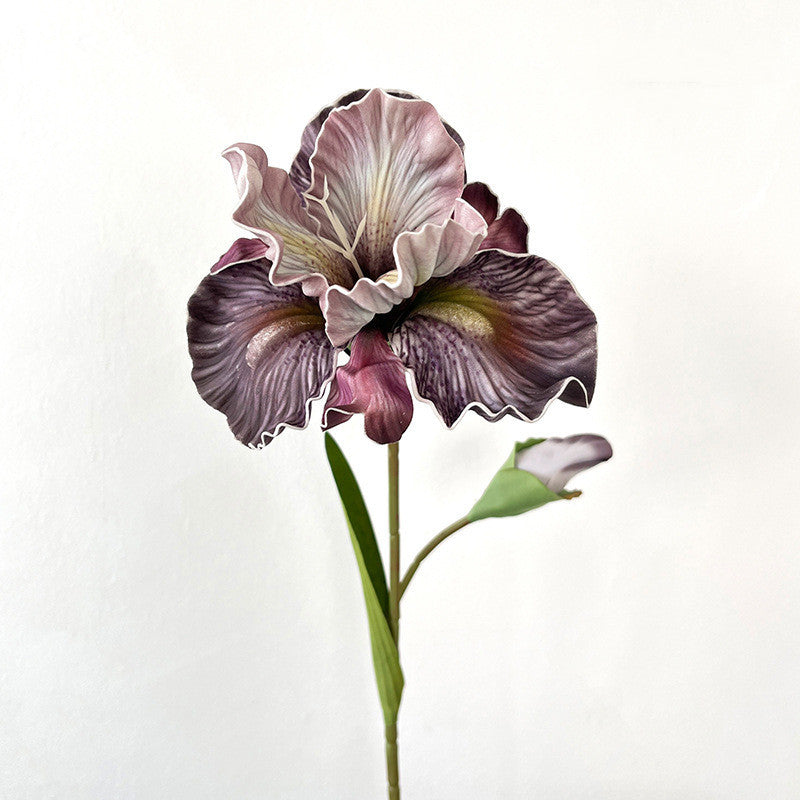 45 cm Künstliche Schwertlilien künstliche Iris – Ölmalerei-Schwertlilien und deutsche vintage Schwertlilien