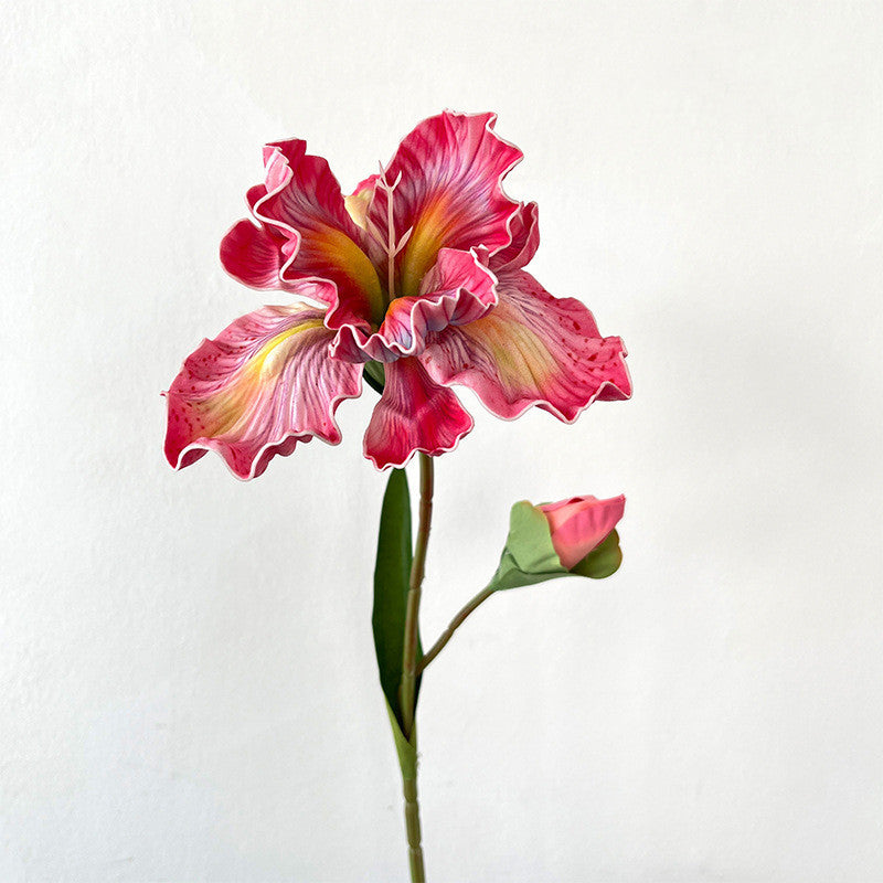 45 cm Künstliche Schwertlilien künstliche Iris – Ölmalerei-Schwertlilien und deutsche vintage Schwertlilien