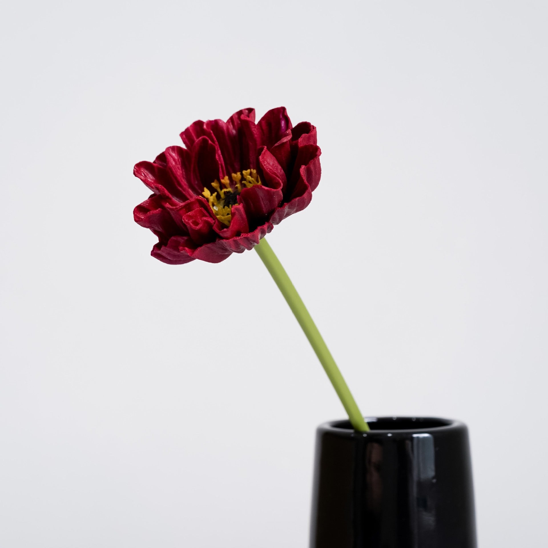 12 Stück 34 cm lange künstliche Mohnblumenstängel aus PU – mit echthaftem Touch