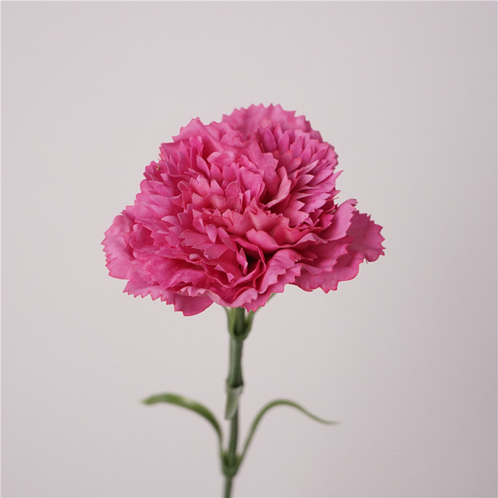 Real Touch Nelken 50 cm, Täuschend Echte Kunstblume mit Stiel, Premium Seidenblume für Hochzeit, Floristik & Vasen-Deko, langlebig