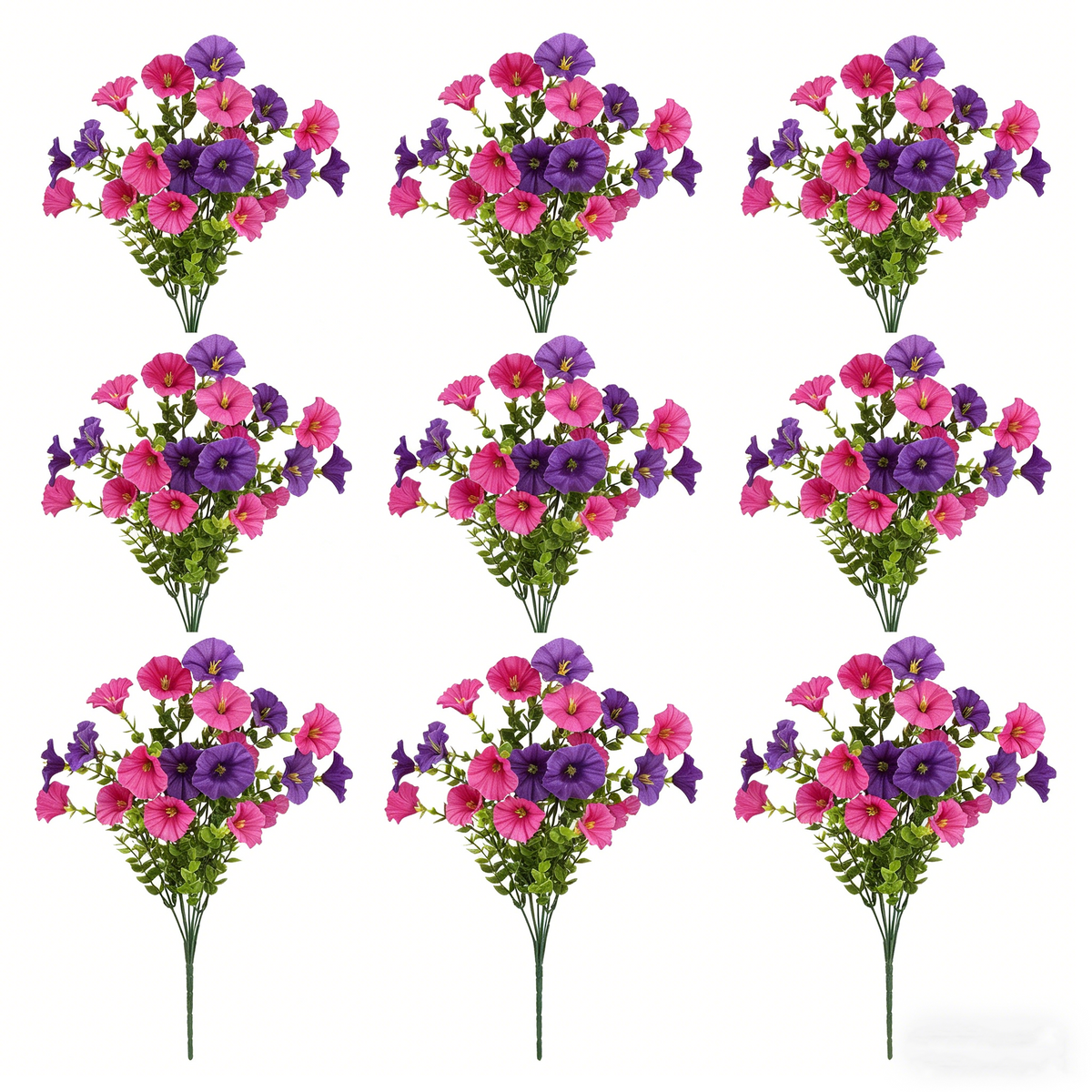 9er-Set Kunstblumen wie Echt – UV-beständig & wetterfest für Balkon & – kunstblumenshop