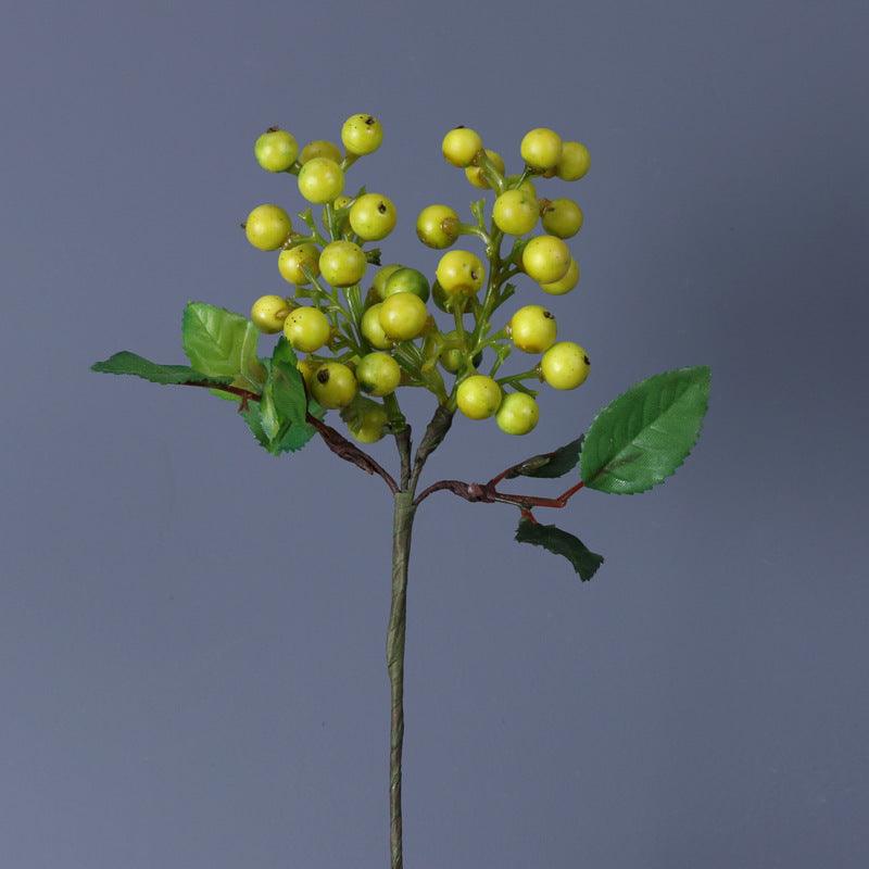 Künstliche Stechpalmenbeeren-Zweige | 28 cm | Schaumstoff | Weihnachts- & Herbstdeko | 6 Farben | Großhandel