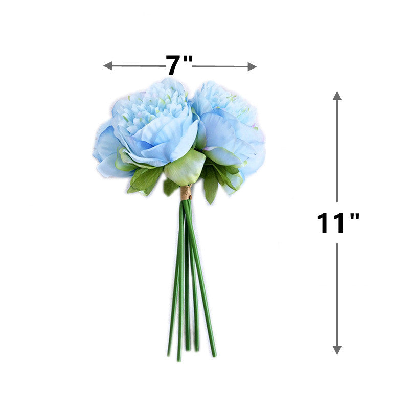 Künstliche Päonien Sträuße 30 cm, 5 Stiele – Seidenblumen für Hochzeit, Event & Tischdeko