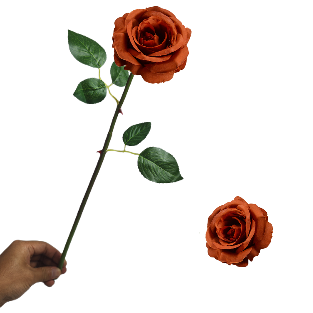40 cm Künstliche Seidenrose | Silk Rose | Hochzeits- & Heimdekoration | 16 Farben