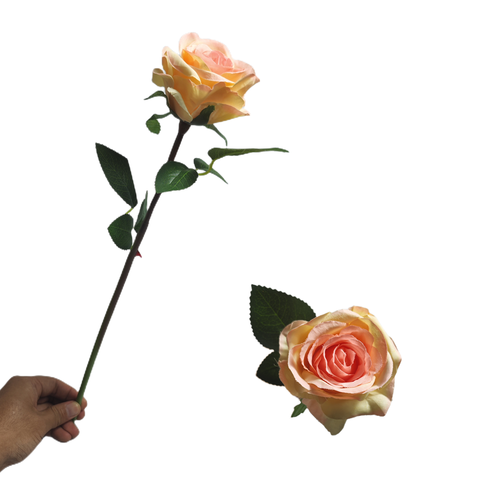 40 cm Künstliche Seidenrose | Silk Rose | Hochzeits- & Heimdekoration | 16 Farben