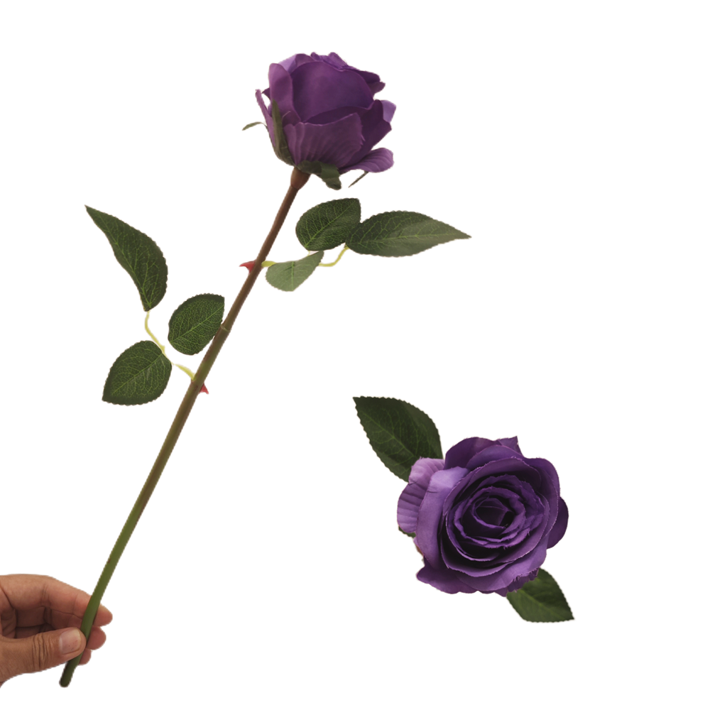 40 cm Künstliche Seidenrose | Silk Rose | Hochzeits- & Heimdekoration | 16 Farben