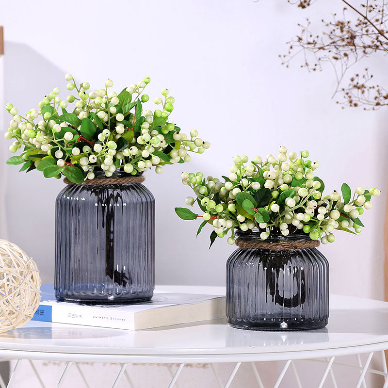 Künstliche Stechpalmenbeeren-Zweige | 28 cm | Schaumstoff | Weihnachts- & Herbstdeko | 6 Farben | Großhandel