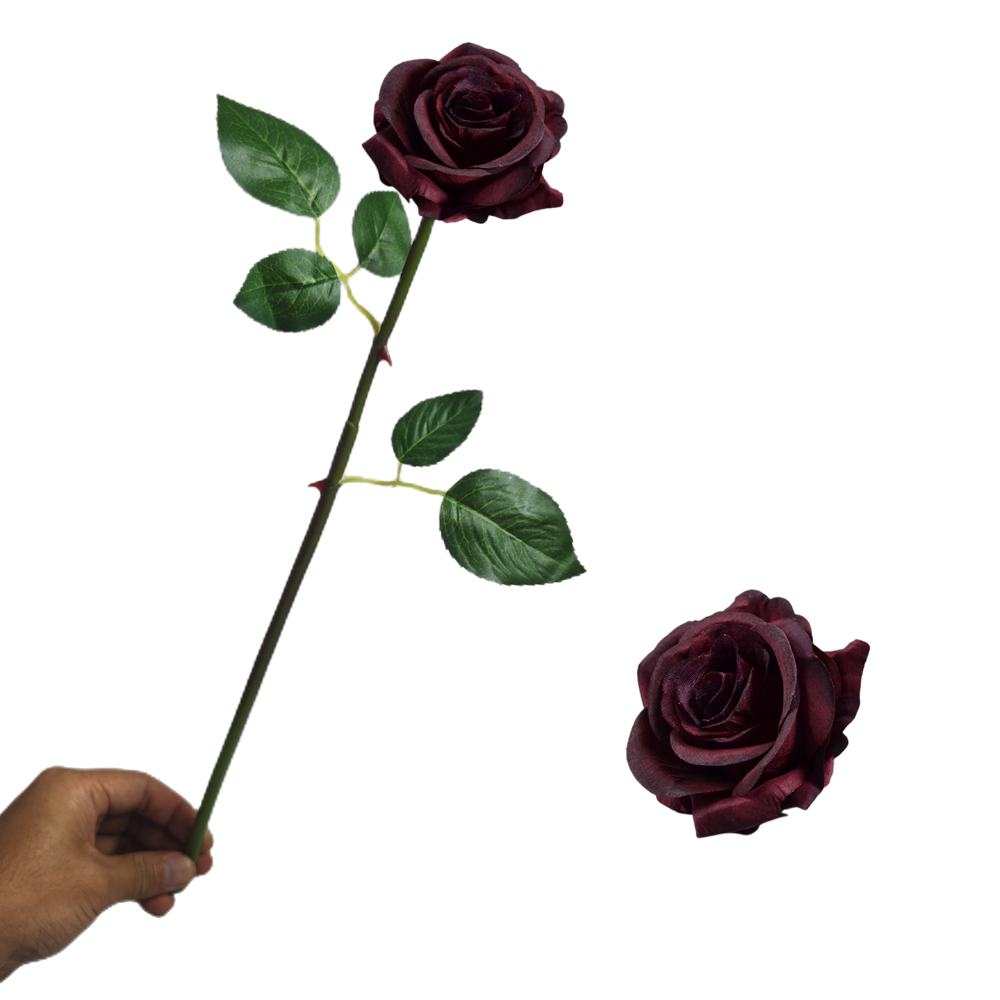 40 cm Künstliche Seidenrose | Silk Rose | Hochzeits- & Heimdekoration | 16 Farben