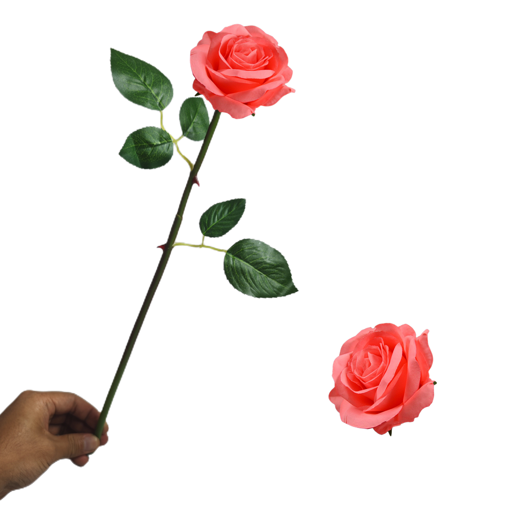40 cm Künstliche Seidenrose | Silk Rose | Hochzeits- & Heimdekoration | 16 Farben