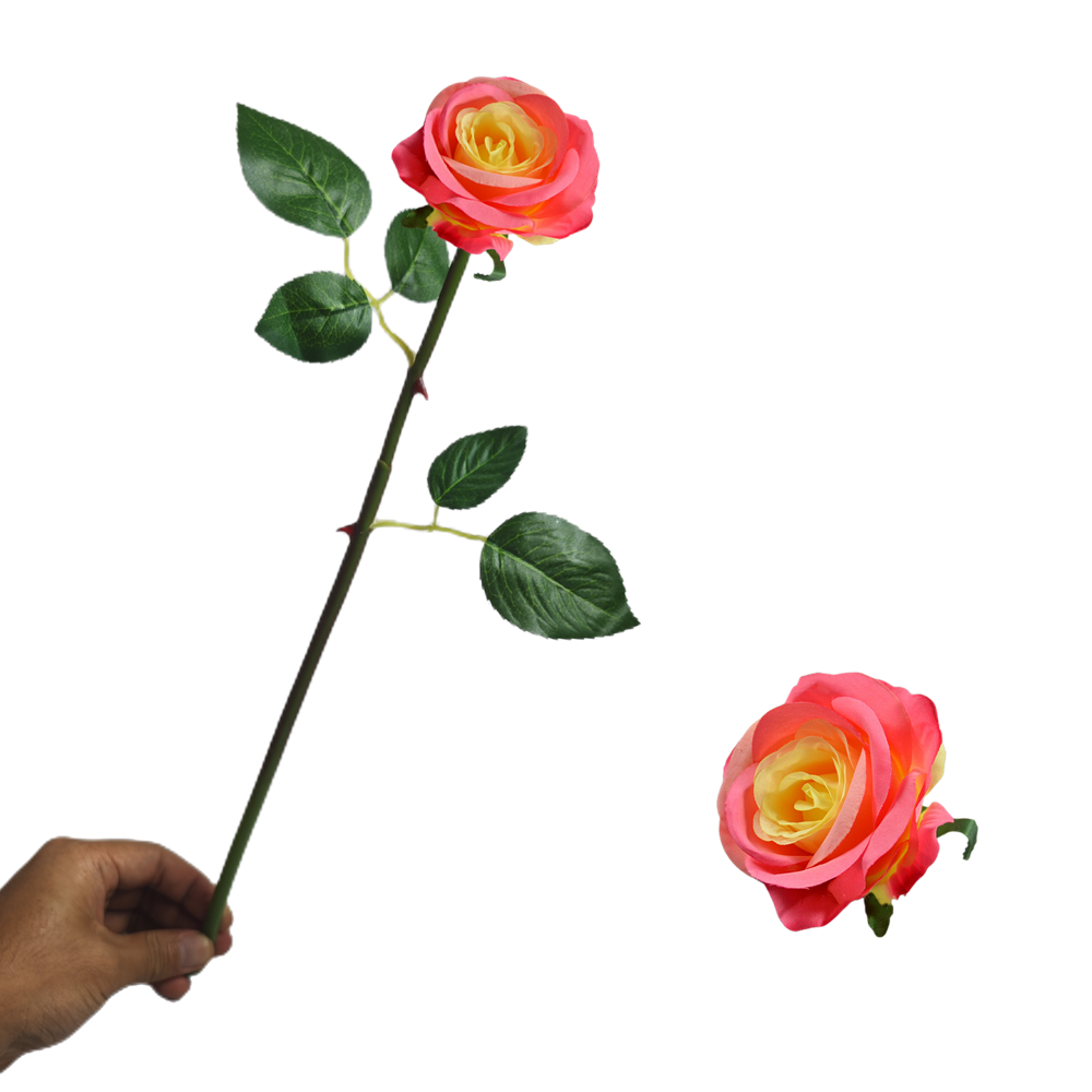 40 cm Künstliche Seidenrose | Silk Rose | Hochzeits- & Heimdekoration | 16 Farben