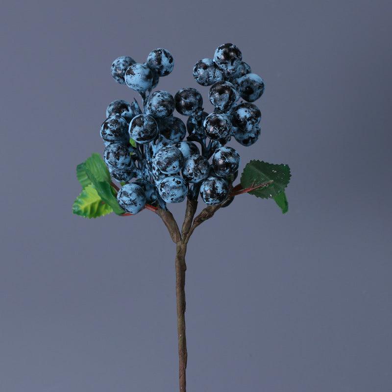 Künstliche Stechpalmenbeeren-Zweige | 28 cm | Schaumstoff | Weihnachts- & Herbstdeko | 6 Farben | Großhandel