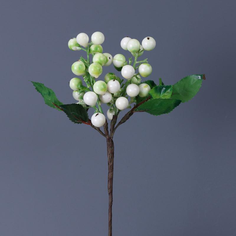 Künstliche Stechpalmenbeeren-Zweige | 28 cm | Schaumstoff | Weihnachts- & Herbstdeko | 6 Farben | Großhandel