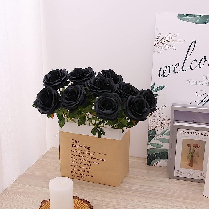 40 cm Künstliche Seidenrose | Silk Rose | Hochzeits- & Heimdekoration | 16 Farben