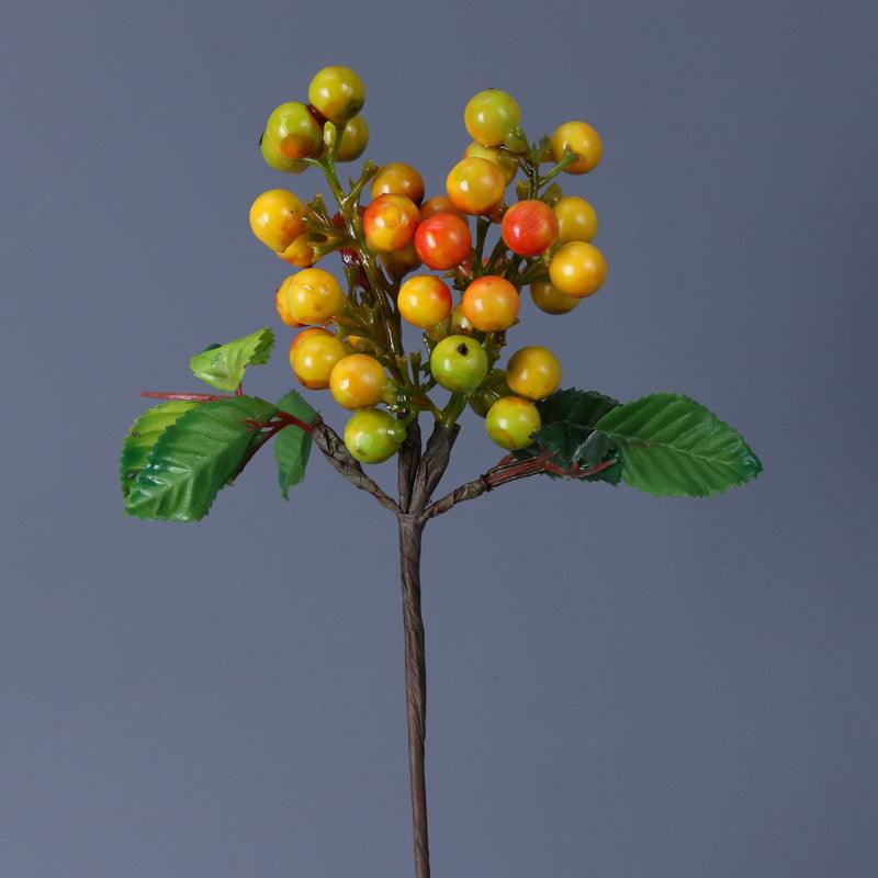 Künstliche Stechpalmenbeeren-Zweige | 28 cm | Schaumstoff | Weihnachts- & Herbstdeko | 6 Farben | Großhandel