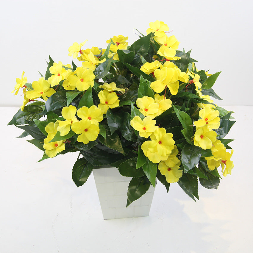Fleißiges Lieschen Kunstblumen UV-beständig | 10er Set | ca. 40 cm | Wetterfeste Deko für Balkon & Garten