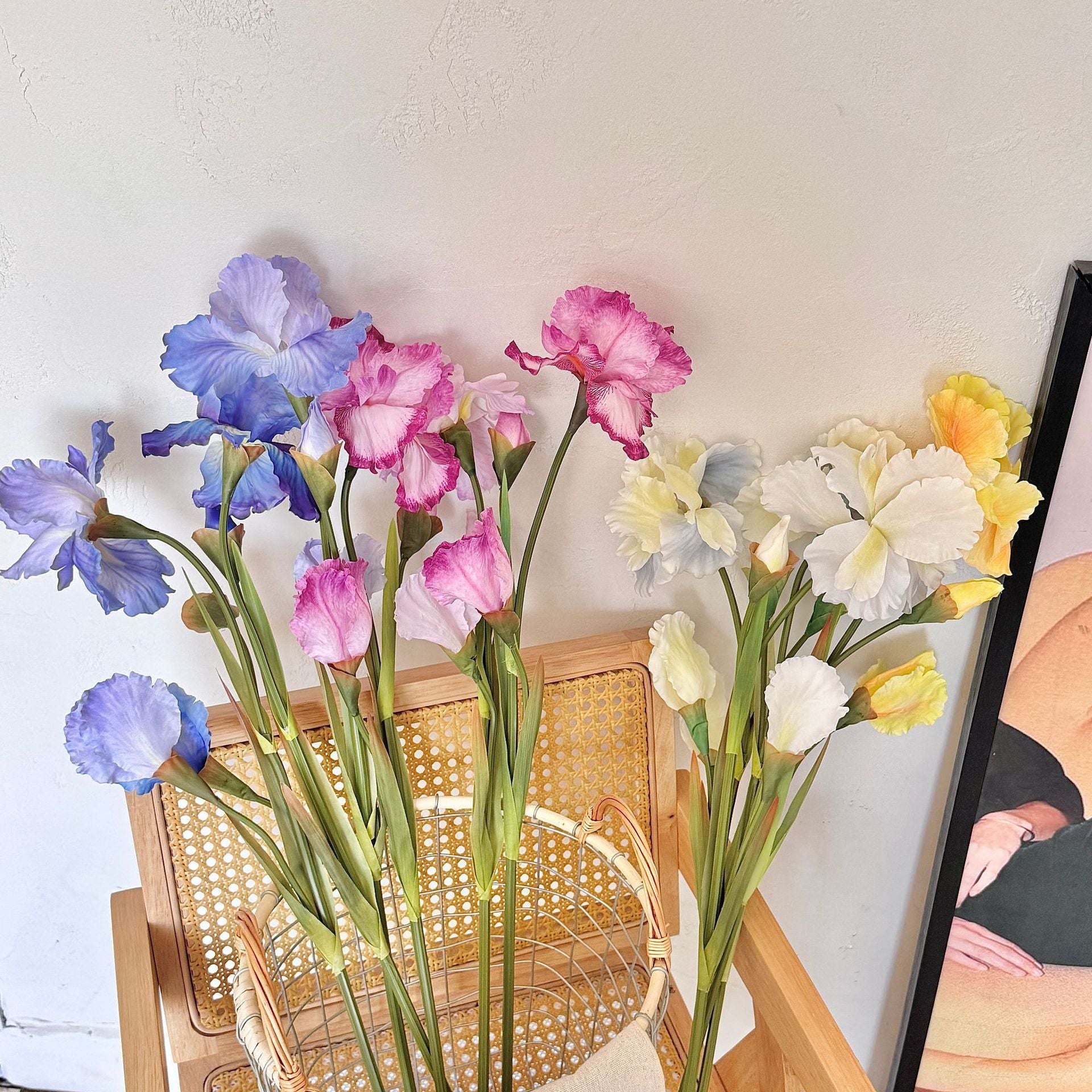 80 cm künstliche Schwertlilien - Perfect für Oktoberfest & Hausdekoration