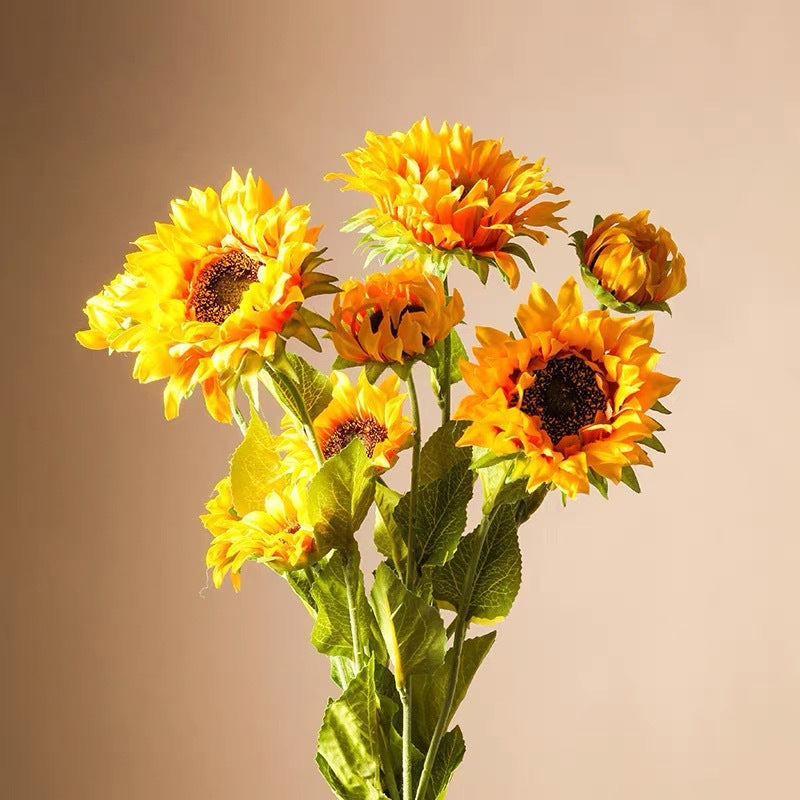 60cm künstliche Sonnenblume - Realistische Kunstblume für Blumenarrangements, Home Decor, Hochzeitsbuketen, DIY-Handwerksprojekte