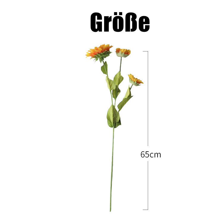 60cm künstliche Sonnenblume - Realistische Kunstblume für Blumenarrangements, Home Decor, Hochzeitsbuketen, DIY-Handwerksprojekte