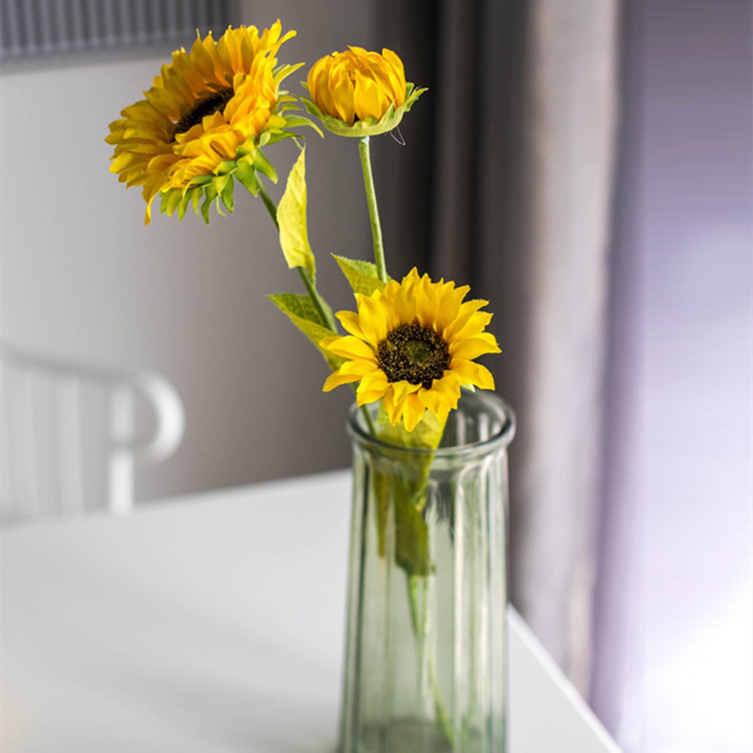 60cm künstliche Sonnenblume - Realistische Kunstblume für Blumenarrangements, Home Decor, Hochzeitsbuketen, DIY-Handwerksprojekte